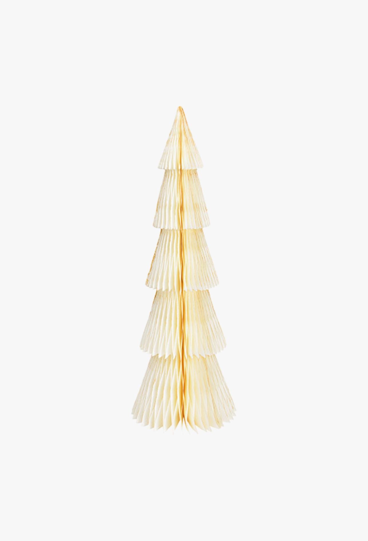 Weihnachtsbaum aus Papier creme/ off-white