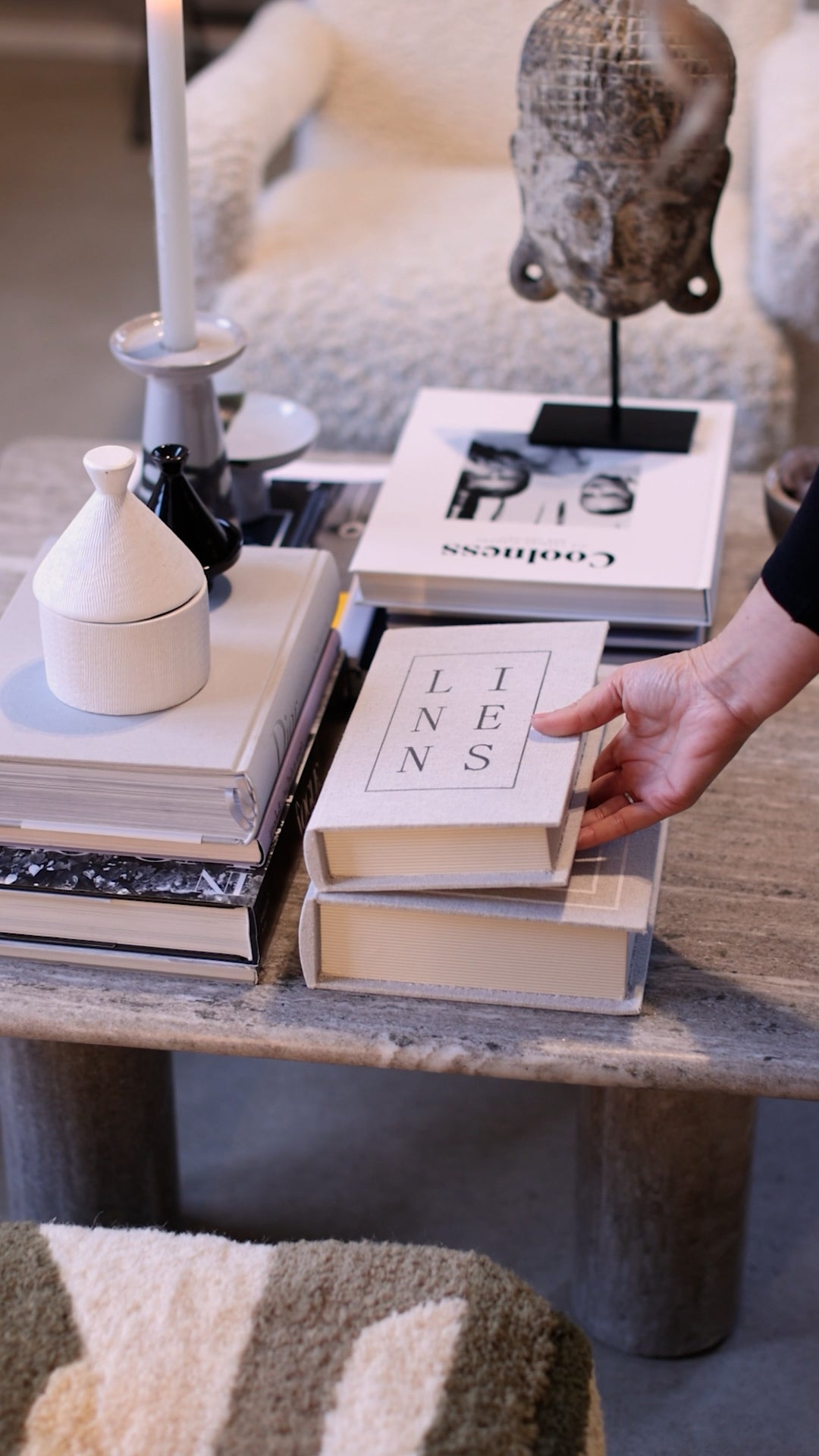 Coffee Table Books als Aufbewahrungsbox - A Linen Story 2er Set