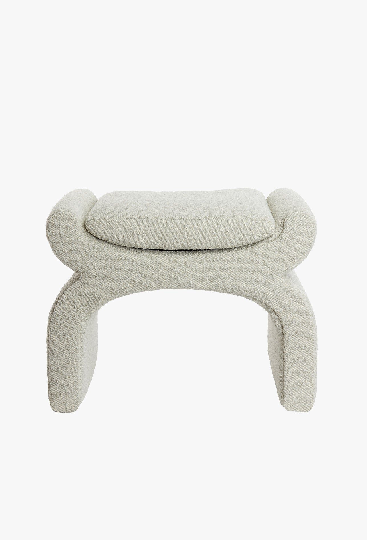 Bouclé Hocker Maya - Blume Exclusiv Interior Hocker Maya: mit Bouclé Stoff ✓ Aktuelle Wohntrends