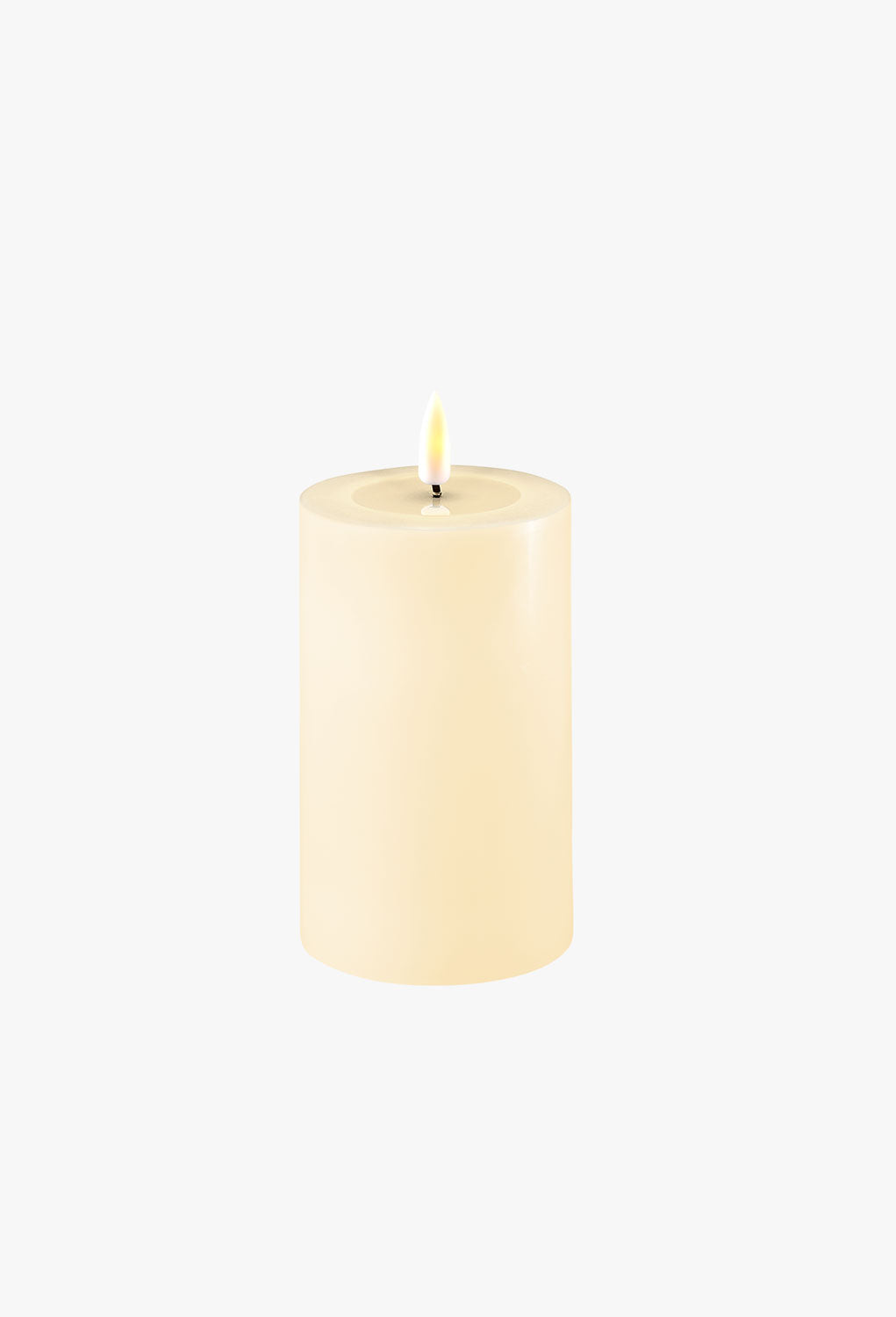 Creme LED-Kerze