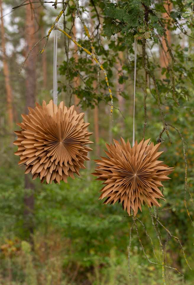 Deko-Schneeflocke braun
