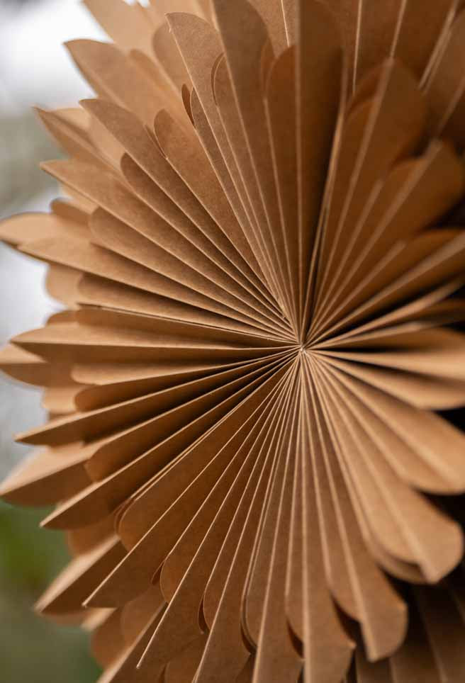 Deko-Schneeflocke braun