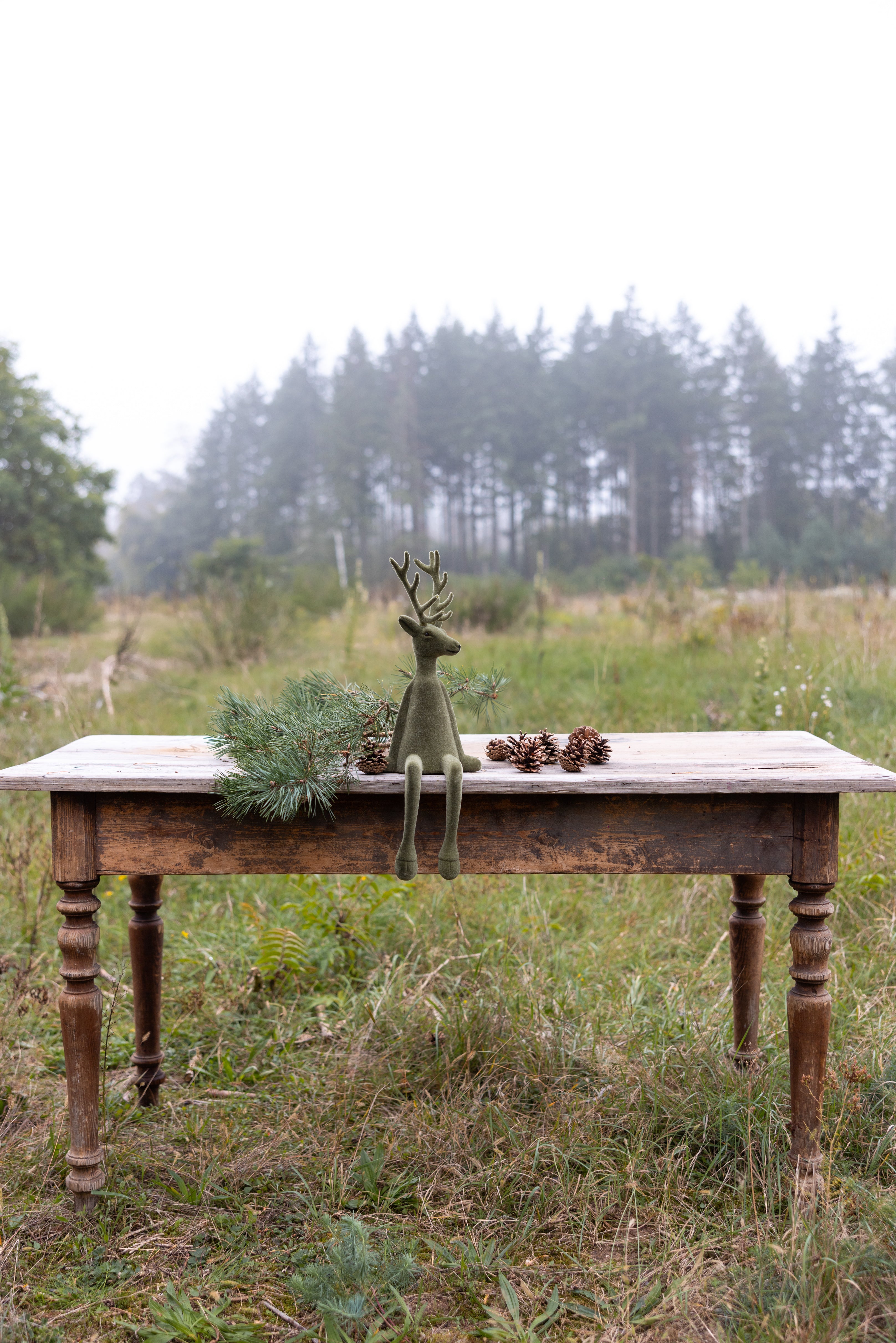 Hirsch Kantenhocker grün – 3 Größen