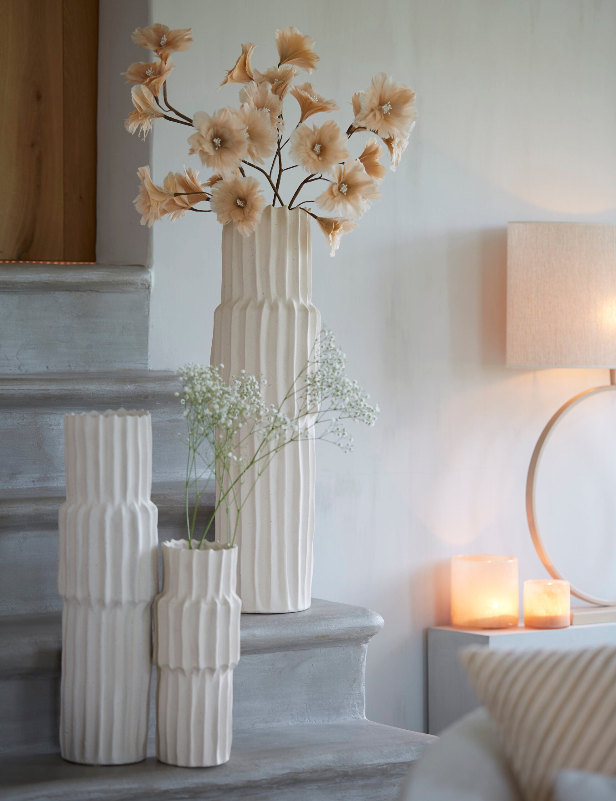 Keramik Bodenvase Longa - Blume Exclusiv Interior Keramik Bodenvase Longa: creme ✓ Kermaikvase ✓ Aktuelle Wohntrends ✓ Jetzt 10 % sparen ✓