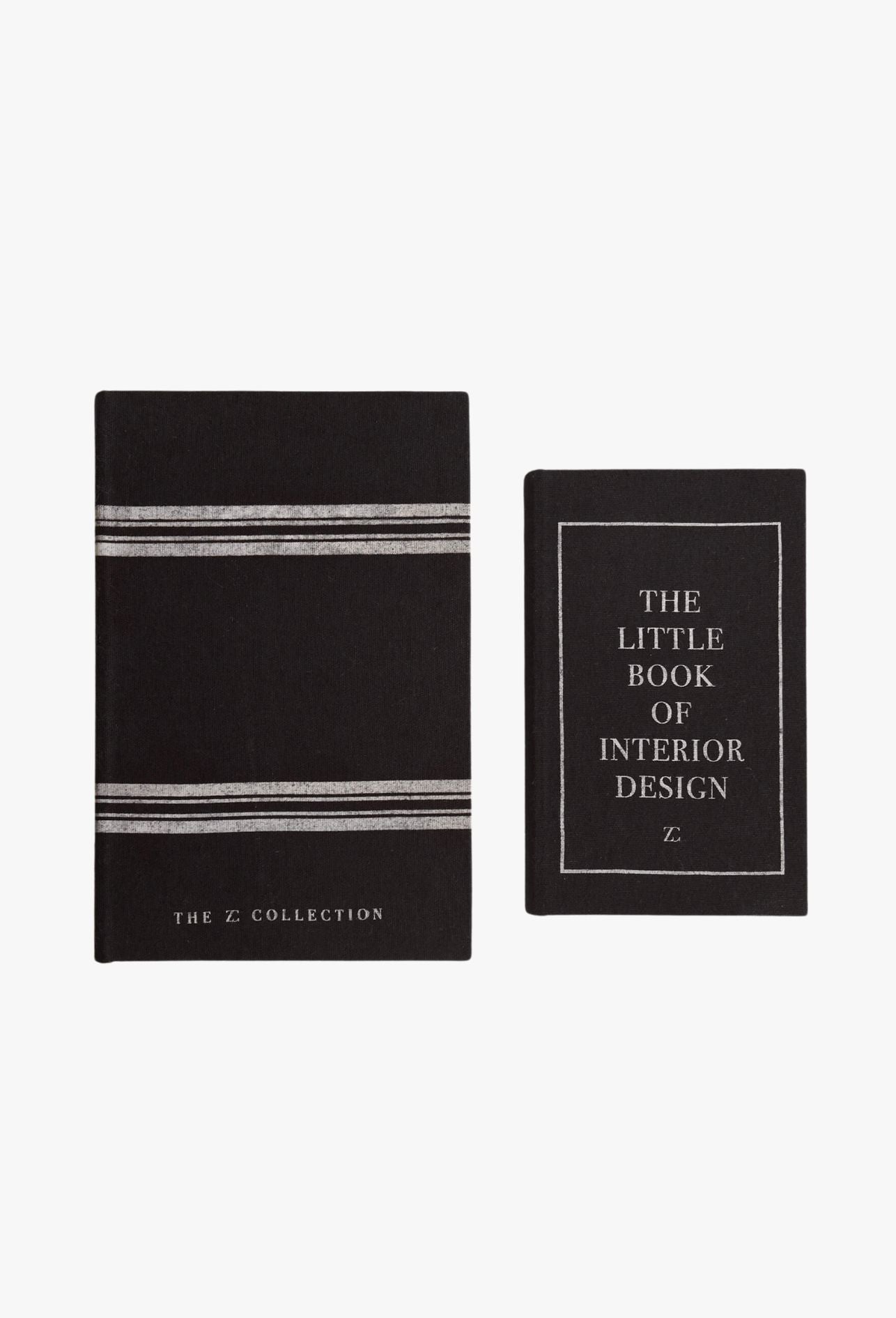 Coffee Table Books als Aufbewahrungsbox - aus schwarzem Leinen 2er Set