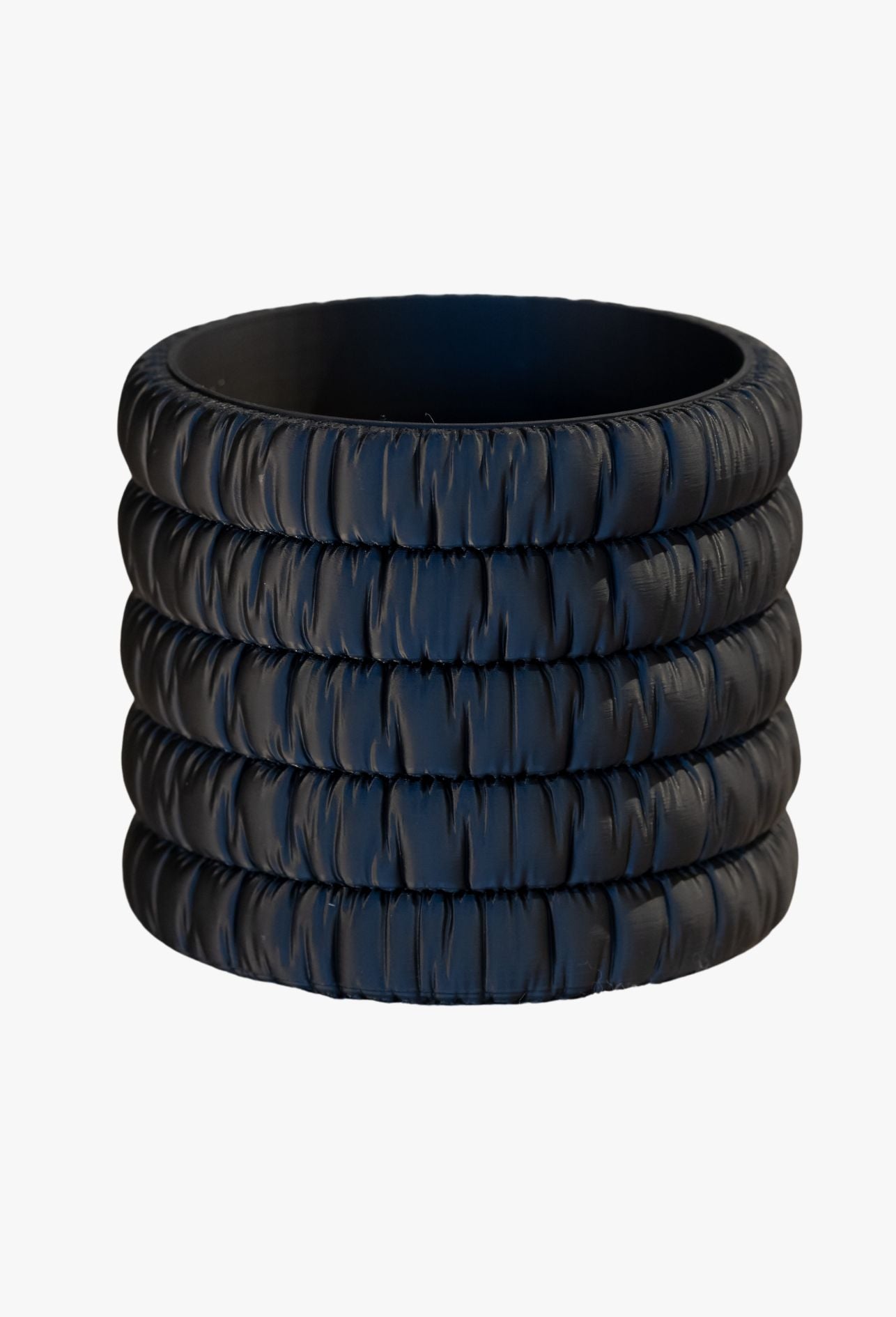 Übertopf Textura Flow schwarz