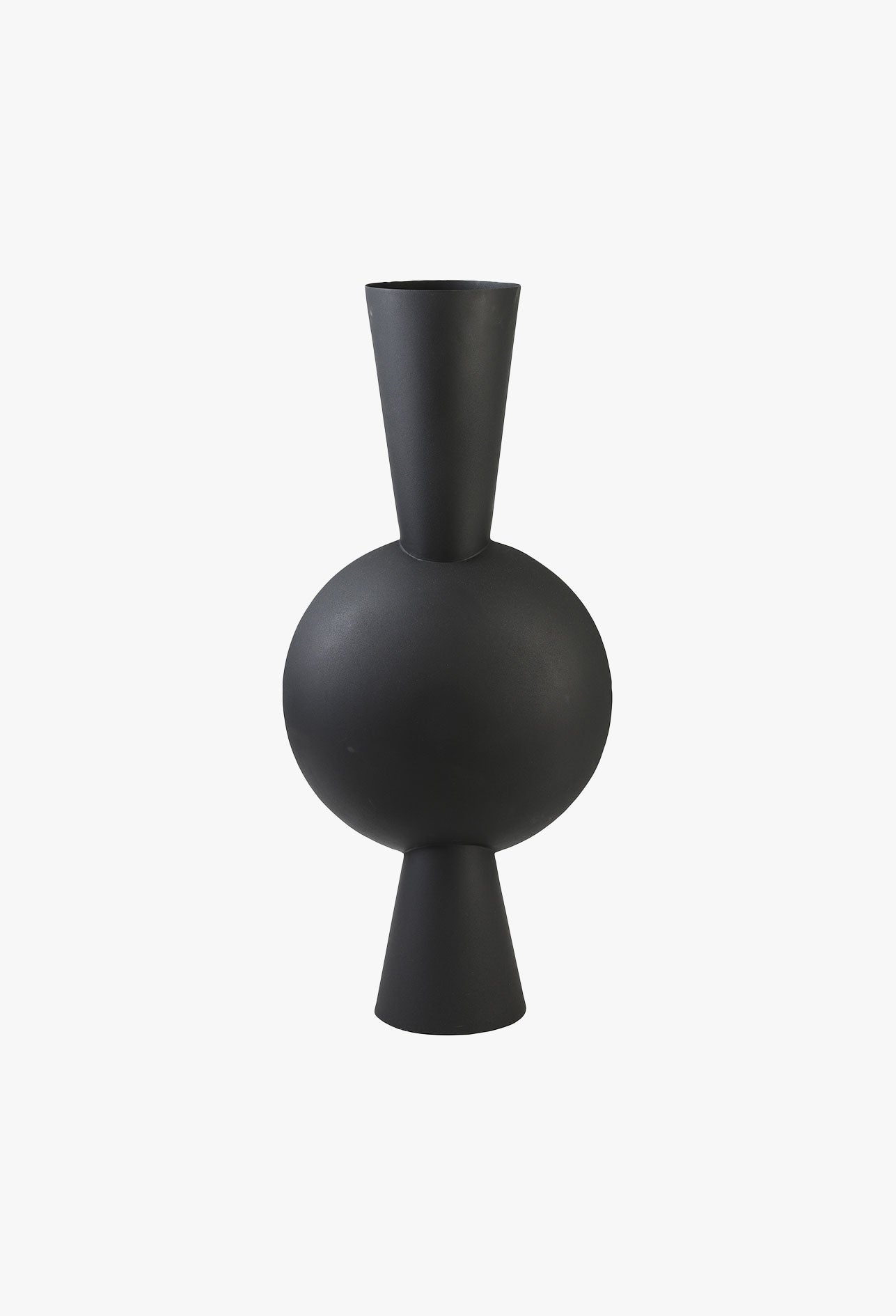Metallvase Kavandu schwarz