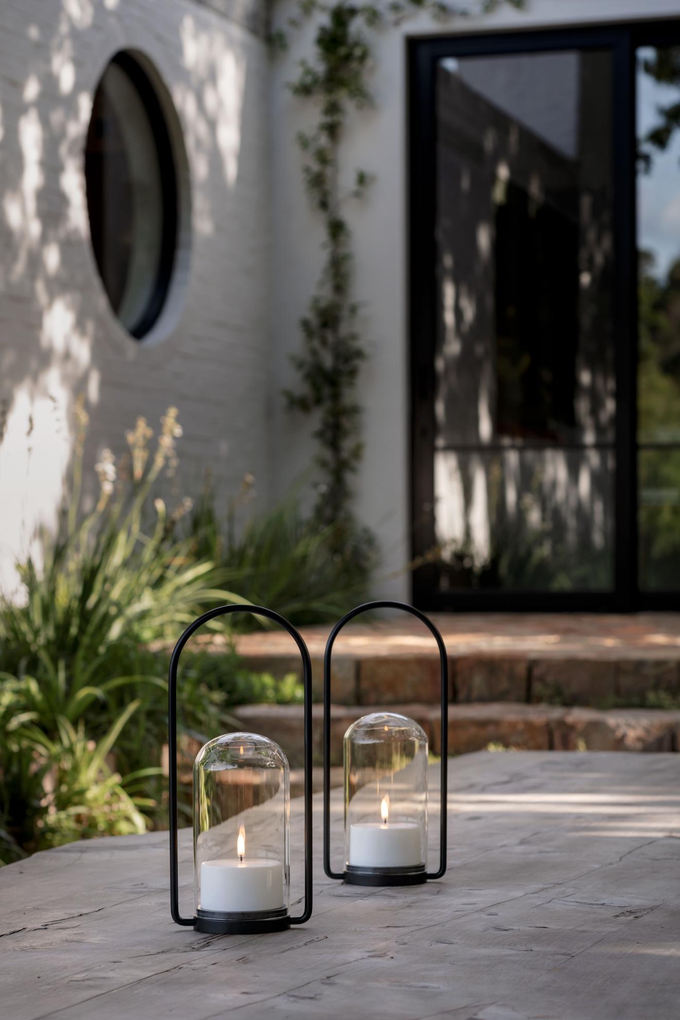 Outdoor LED Laterne mit Fernbedienung