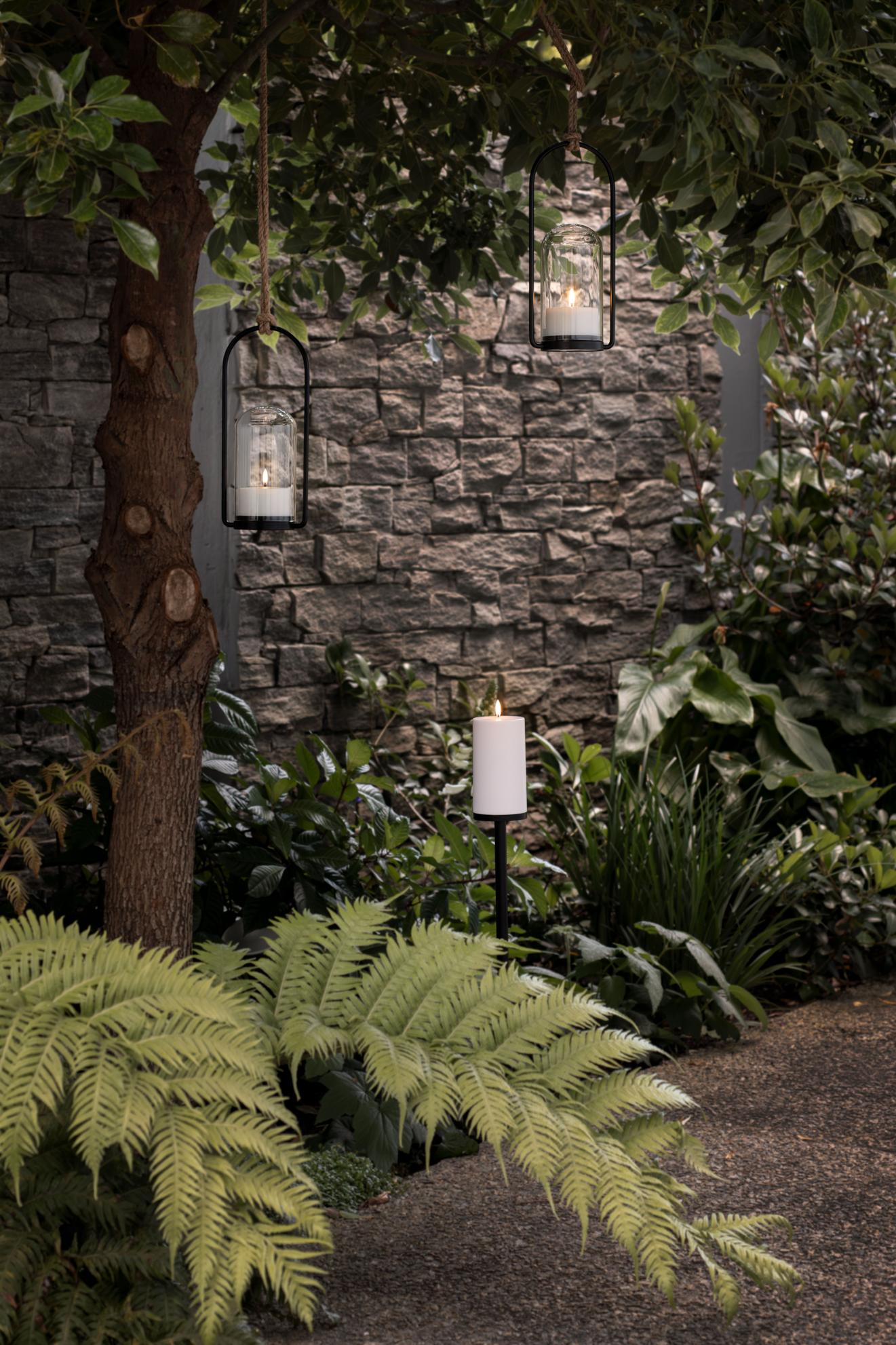 Outdoor LED Laterne mit Fernbedienung