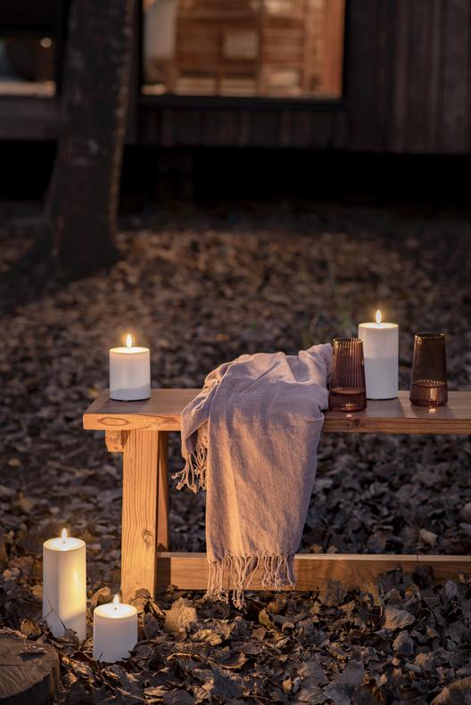 Outdoor LED Kerze weiß – 3 Größen