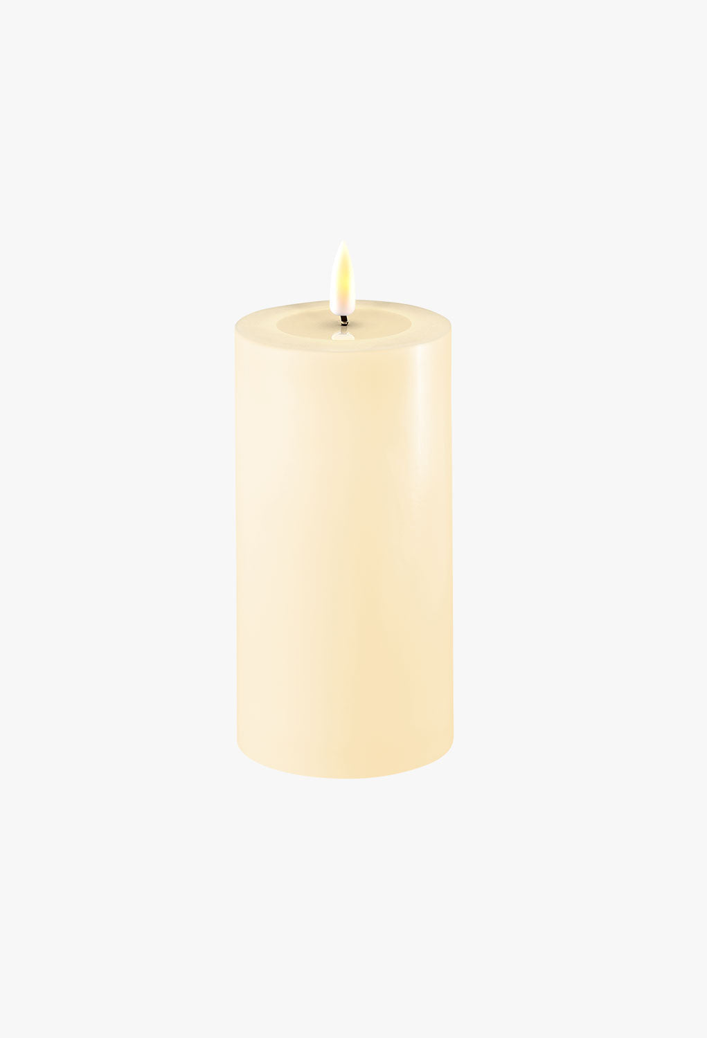Creme LED-Kerze