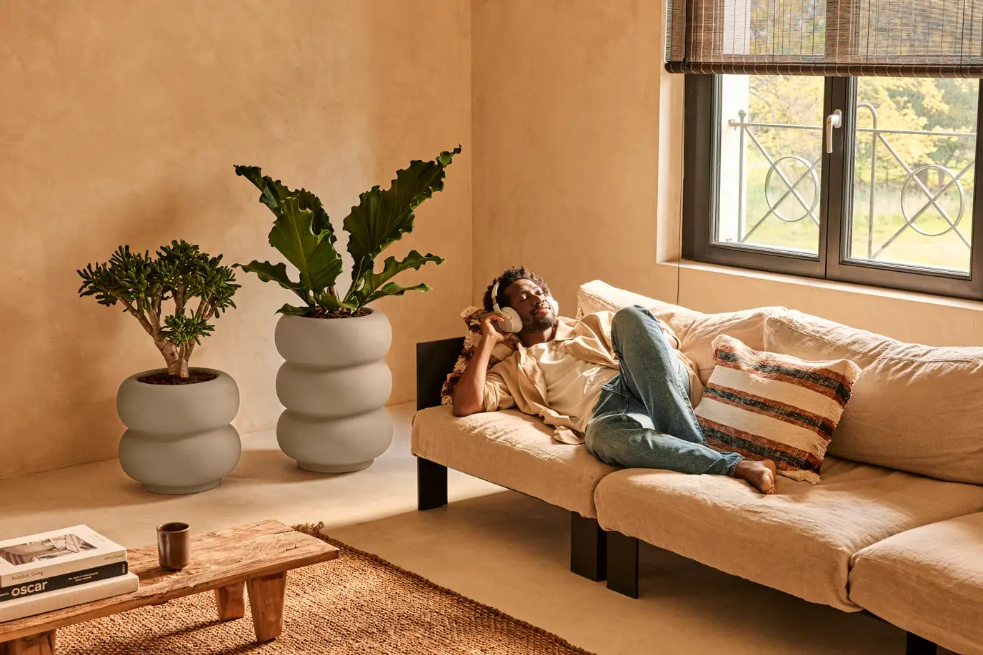 Design Pflanztopf Amber Roll - Balanced Beige