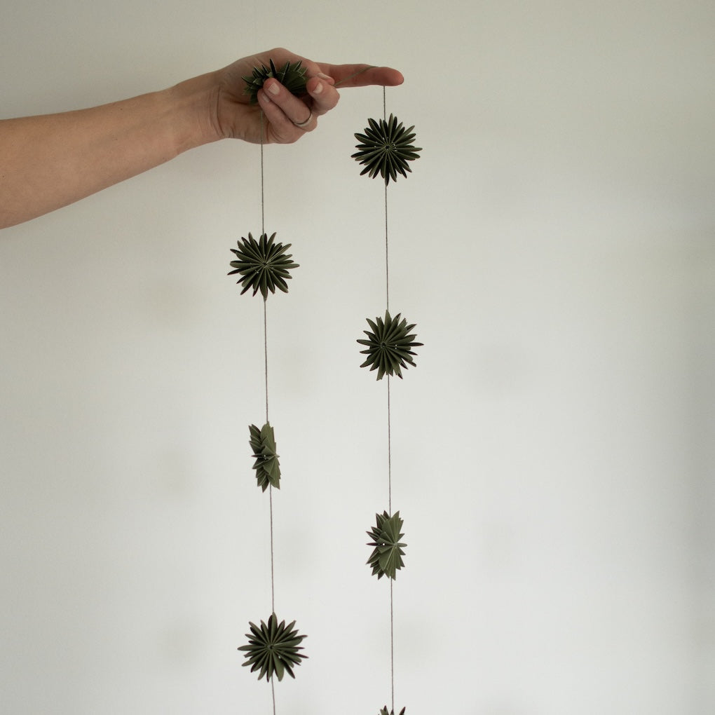 Garland Flake grün – Papiergirlande