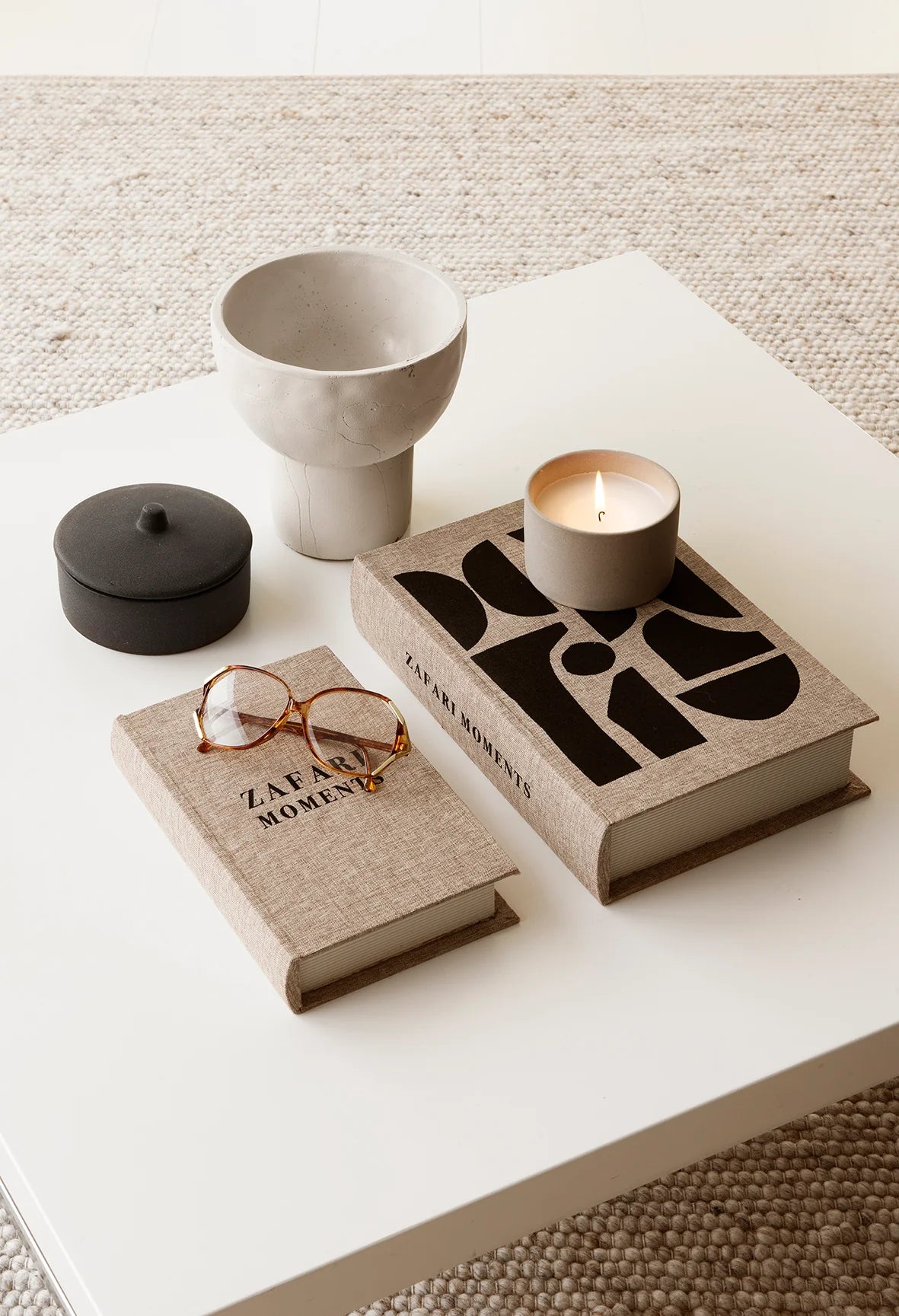 Coffee Table Books als Aufbewahrungsbox - Zafari 2er Set