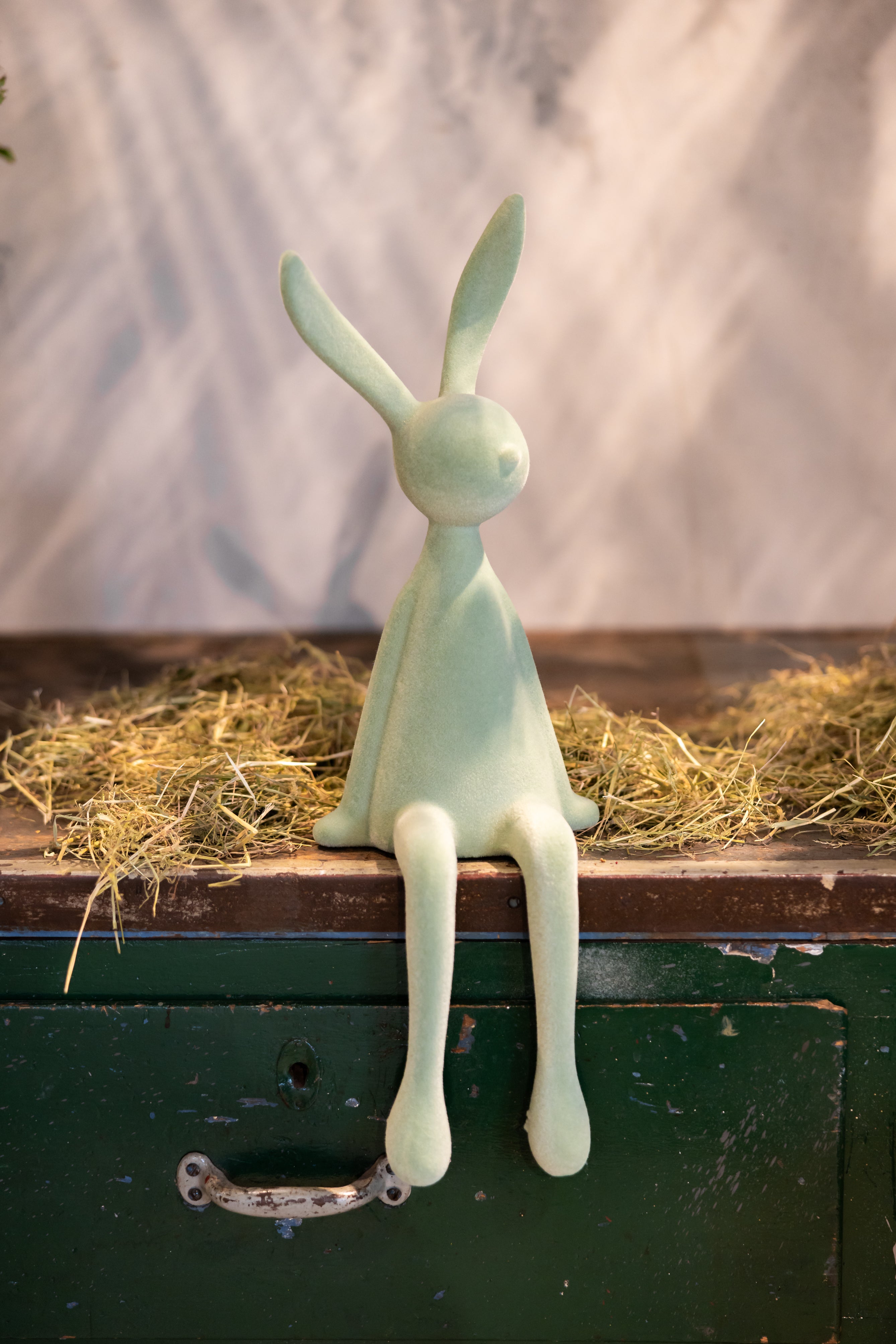 Hasen Kantenhocker salbei beflockt