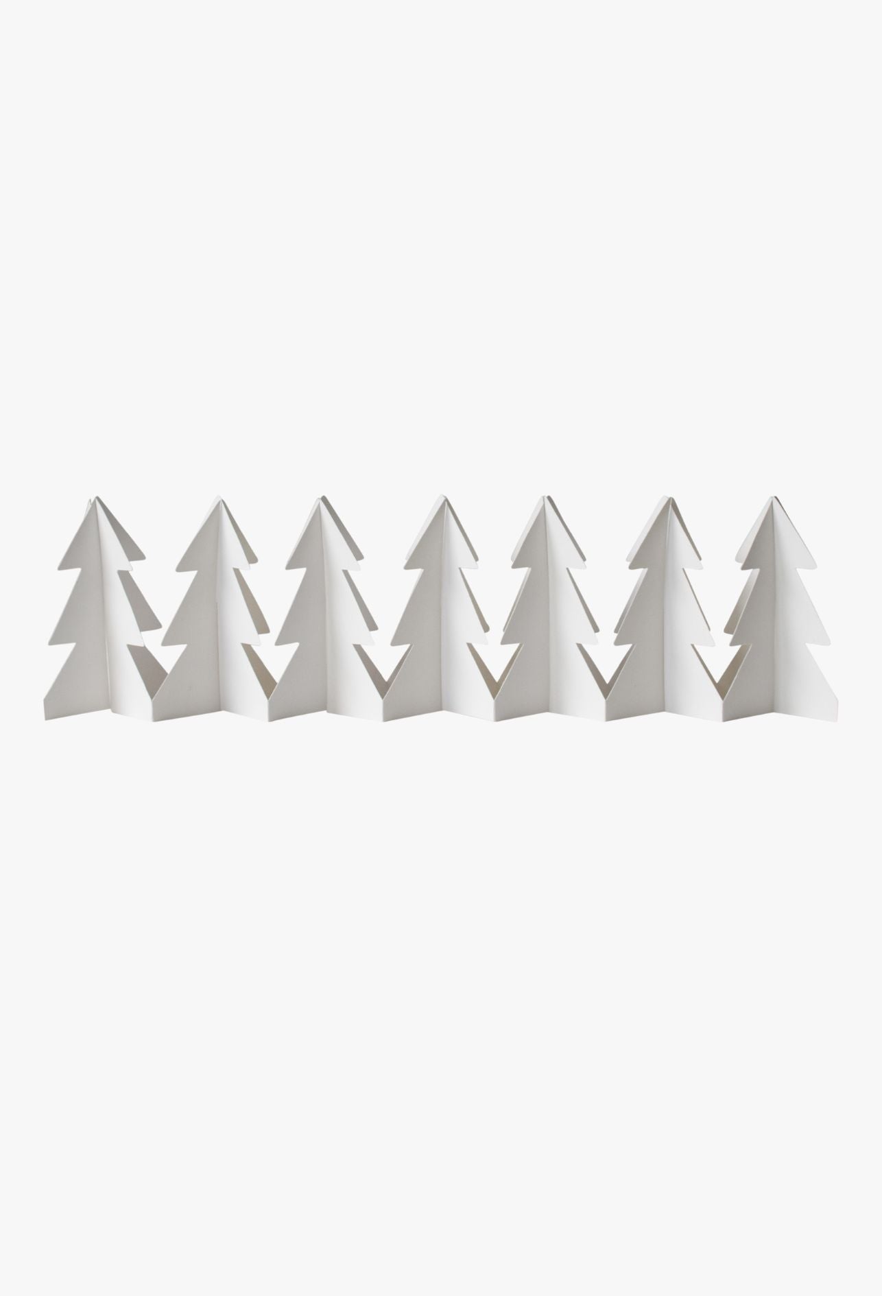 Tree in a row - weiß