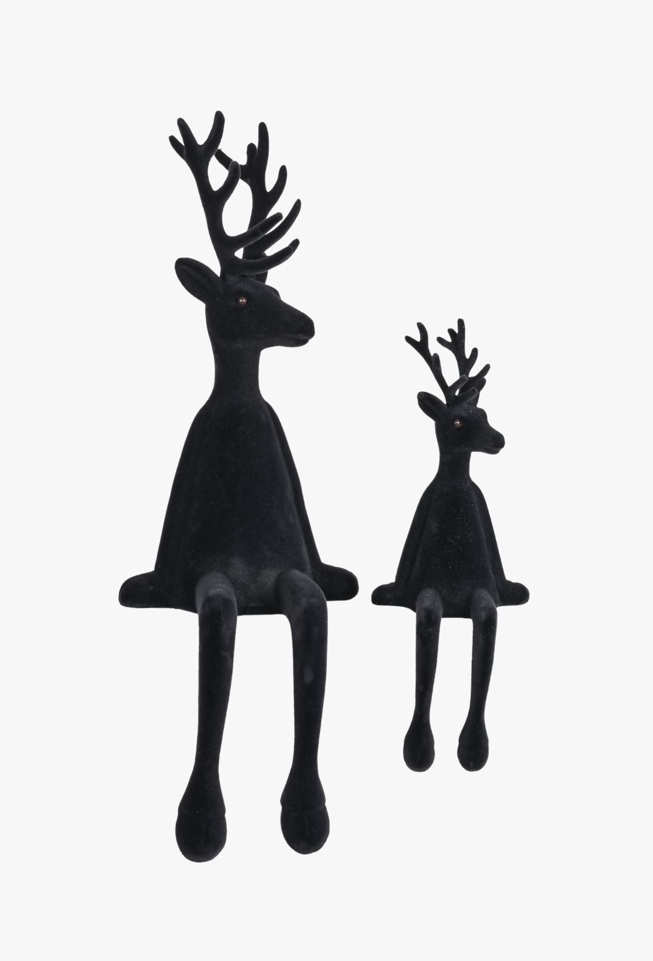 Hirsch Kantenhocker schwarz – 2 Größen