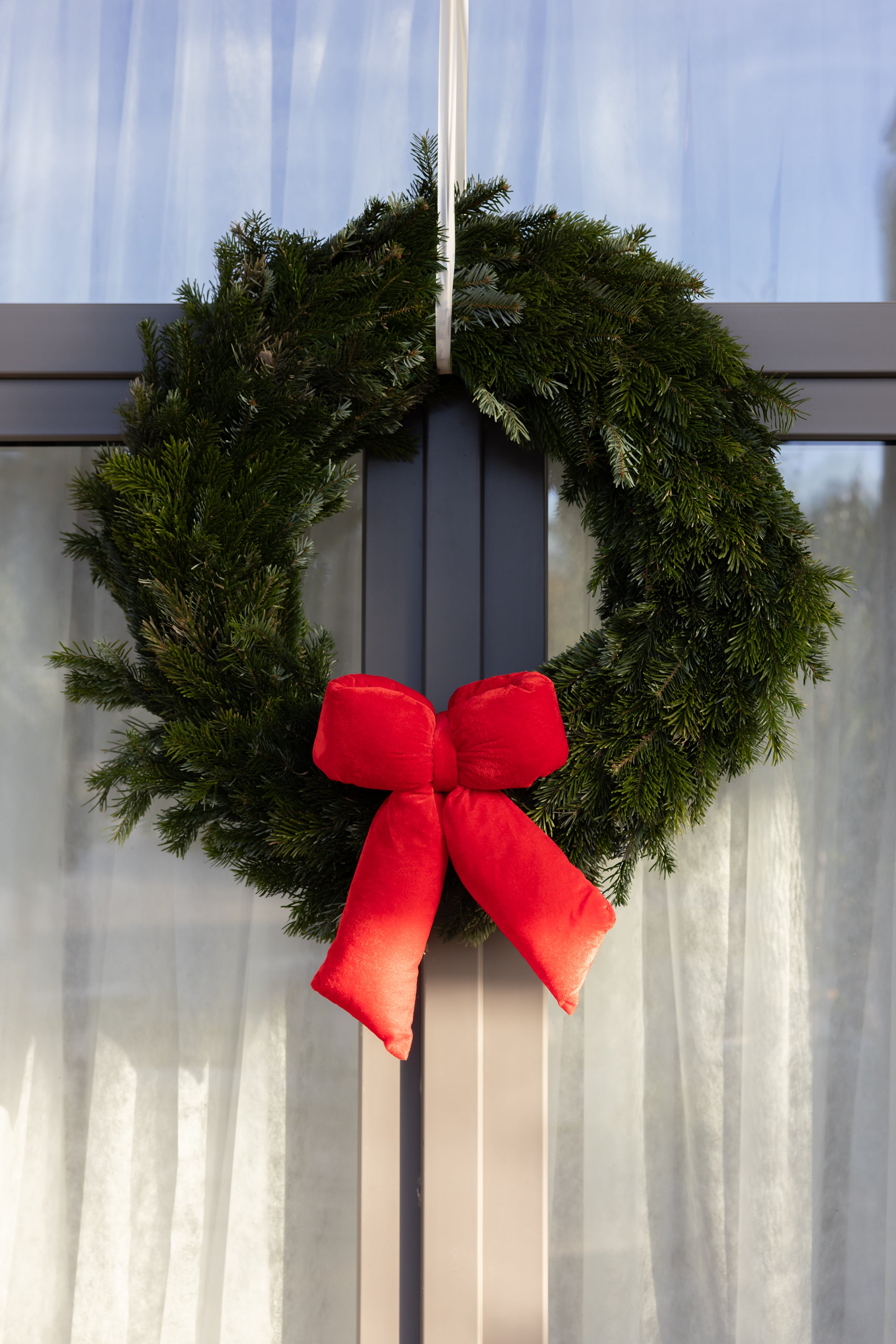 Deko-Schleife Grace – samtrot