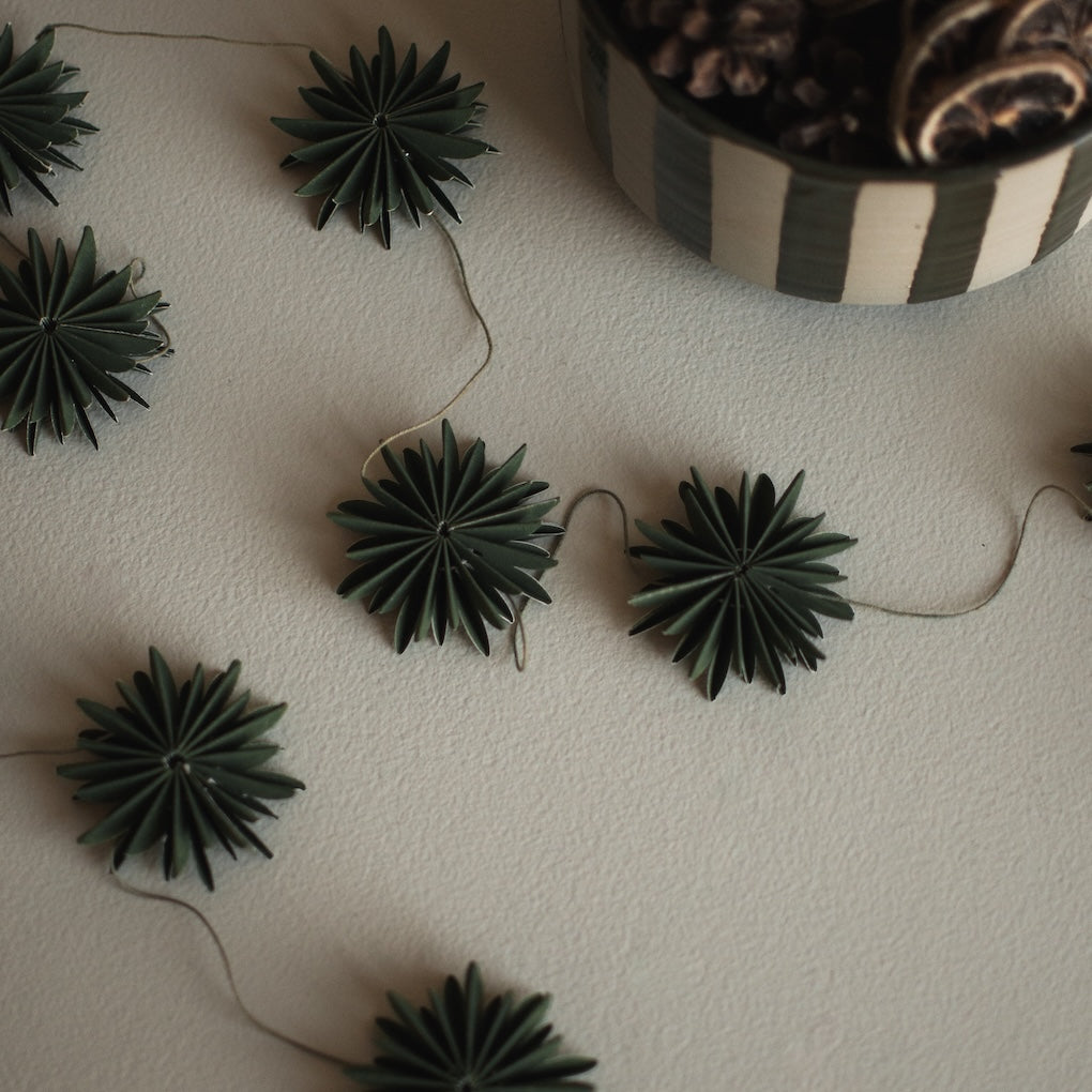 Garland Flake grün – Papiergirlande