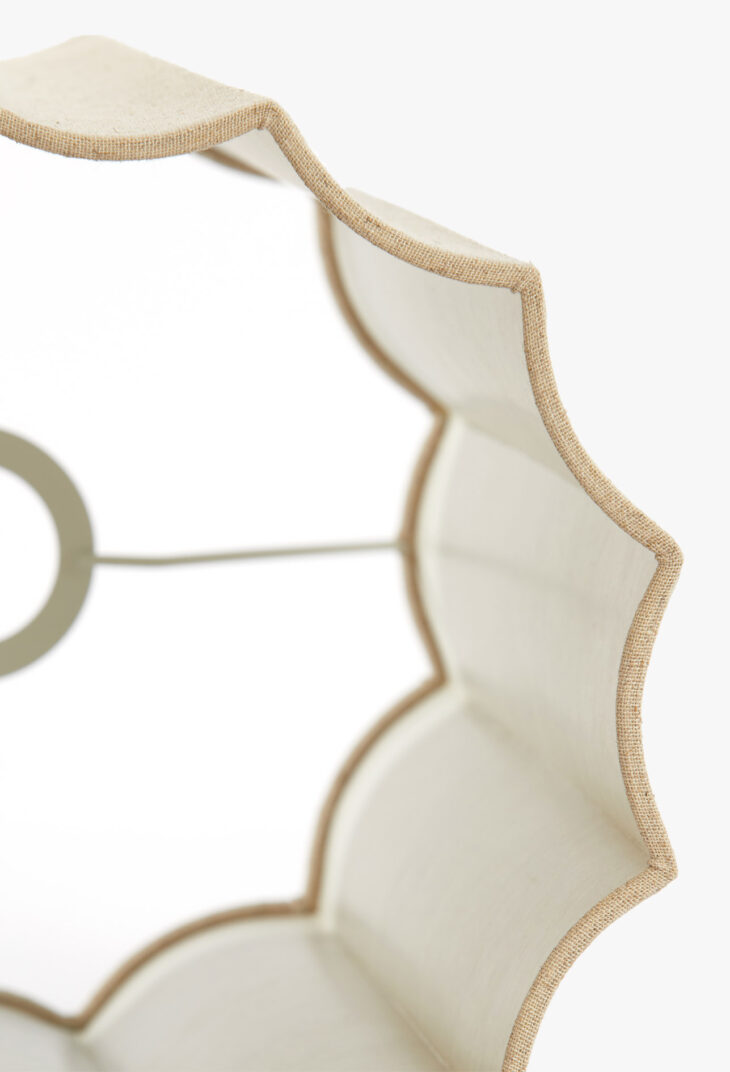 Lampenschirm Disli - Blume Exclusiv Interior Beiger Lampenschirm Disli: zylinderförmig ✓ naturelle ✓ Aktuelle Wohntrends